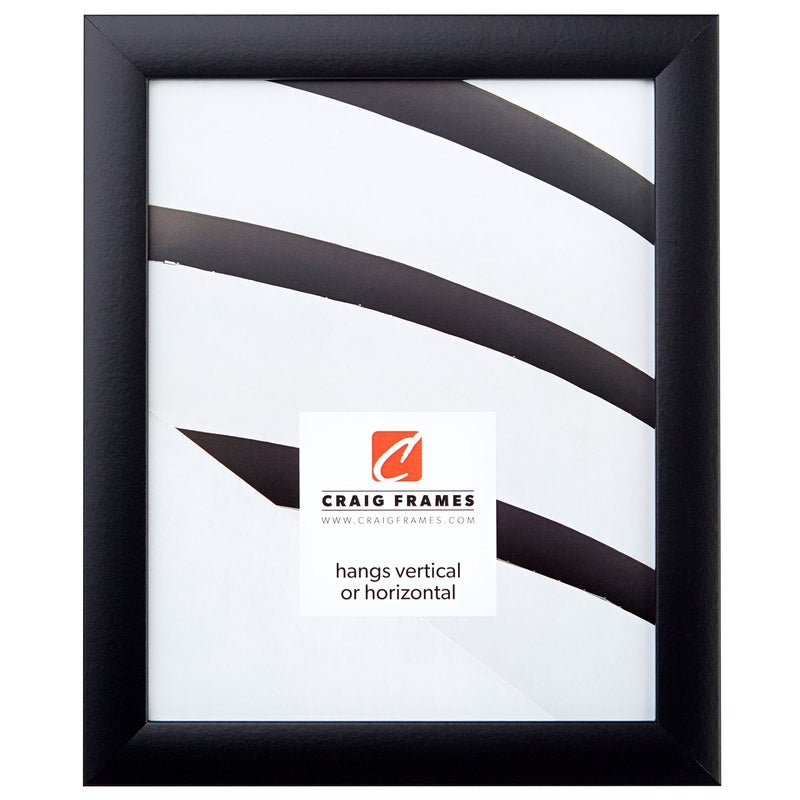 Craig Frames 1WB3BK 10 by 12-Inch Picture Frame, Smooth Wrap Finish, 1-Inch Wide, Black - Image 1